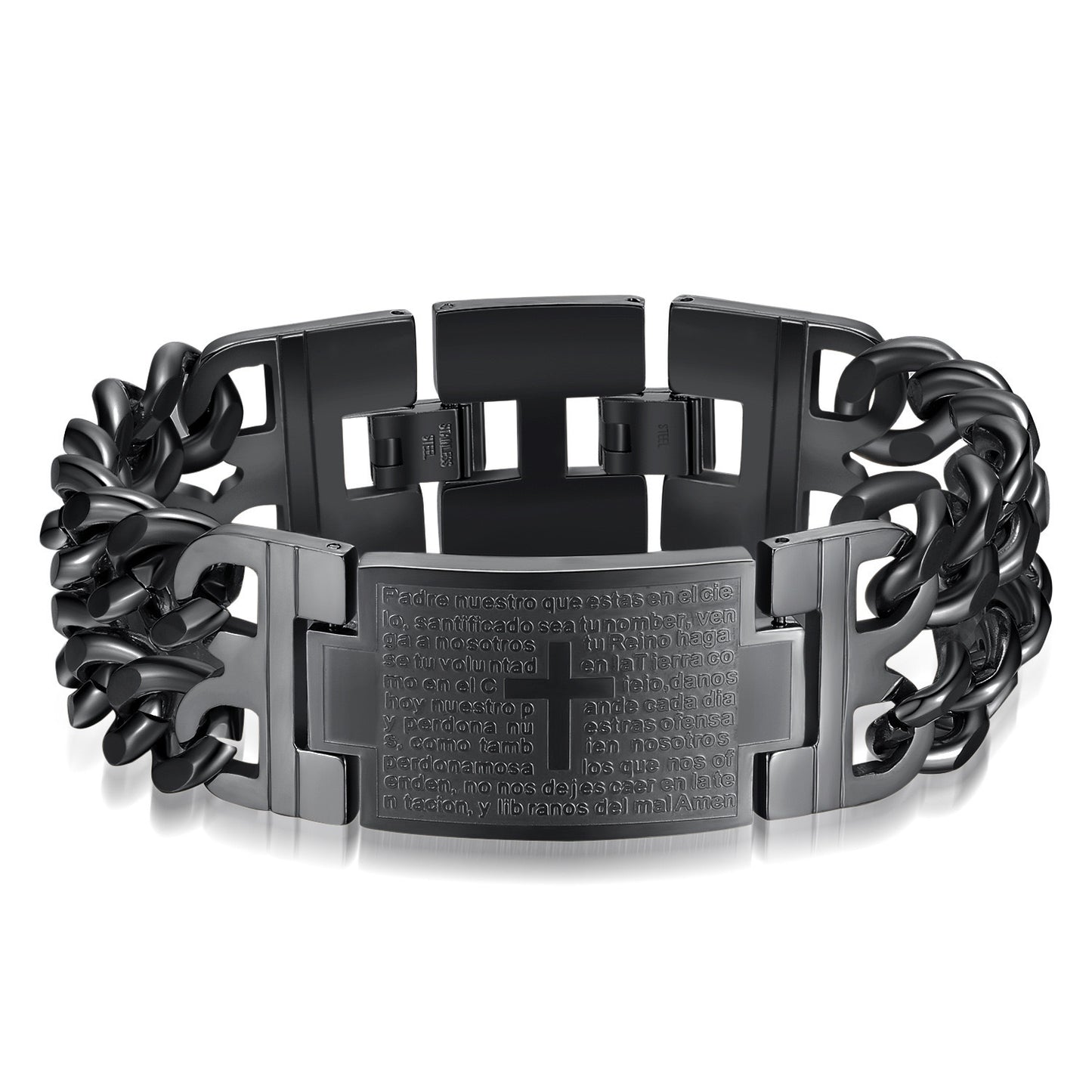 Dual Chain Cross Bracelet